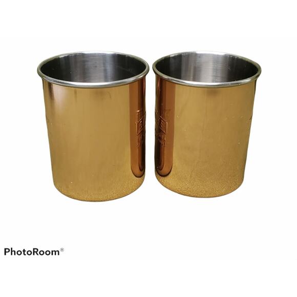 Pair of Bronze Colored Smirnoff Original Moscow Mule Mug - Picture 2 of 5